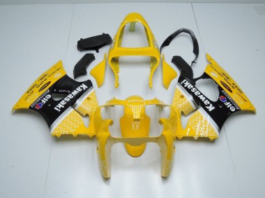 Kawasaki ZX6R 00-02 Motorrad Verkleidungen - Gelb Arrow