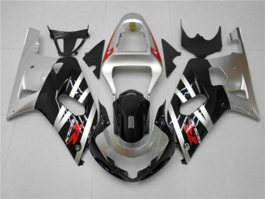 Suzuki GSXR 600 / 750 K1 K2 K3 01-03 Motorrad Verkleidungen - Silber