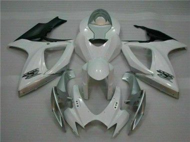 Suzuki GSXR 600 / 750 K6 06-07 Motorrad Verkleidungen & Plastik - Weiß Silber