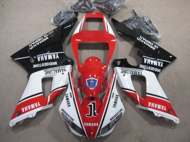 Yamaha R1 09-11 Motorrad Verkleidung - Rot Weiß Schwarz
