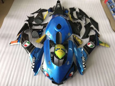 Yamaha R1 15-19 Motorrad Verkleidungen - Blau Hai
