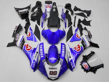 Yamaha R1 15-19 Motorrad Verkleidungen - Blau PATA 88