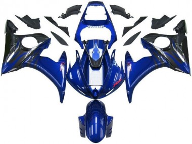 Yamaha R6 03-05 Motorrad Verkleidung - Blau Schwarz