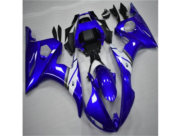 Yamaha R6 03-05 Motorrad Verkleidung - Blau Weiß